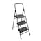 Cosco 53.54 in. H X 18.5 in. W X 2.36 in. D 300 lb. capacity 3 step Steel Step Stool 11-939-BLK4 - alternate 1